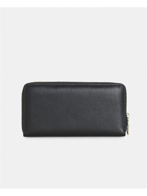 Patrizia Pepe zip around wallet in hammered leather PATRIZIA PEPE | CQ4879-L001K103